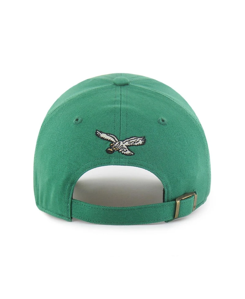 '47 Brand Women's Kelly Green Philadelphia Eagles Zoey Clean Up Adjustable Hat