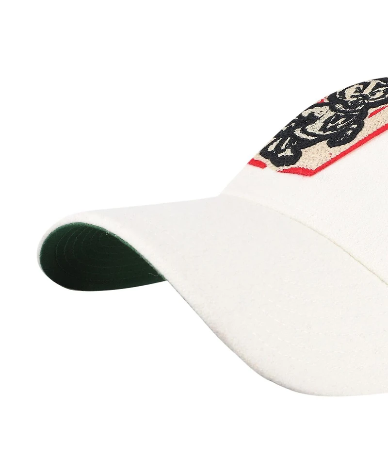 '47 Brand Men's and Women's White Wisconsin Badgers Collections Golden Age Offside Dt Adjustable Hat