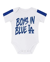Outerstuff Baby Boys and Girls 2-Piece Los Angeles Dodgers Double Down Bodysuit Pants Set