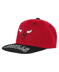 Outerstuff Big Boys and Girls Red/Black Chicago Bulls Two-Tone Snapback Hat