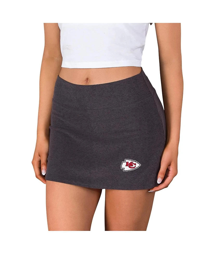 Concepts Sport Women's Charcoal Kansas City Chiefs Centerline Knit Skort