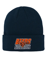 Outerstuff Big Boys and Girls Navy Chicago Bears Team Gradient Cuffed Knit Hat