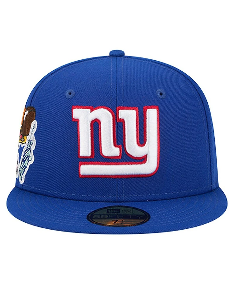 New Era Men's Royal York Giants Group Chat 59FIFTY Fitted Hat