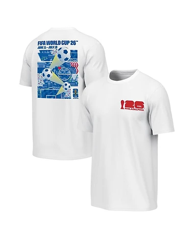 Outerstuff Men's White 2026 Fifa World Cup Philadelphia Host City Poster Graphic T-Shirt