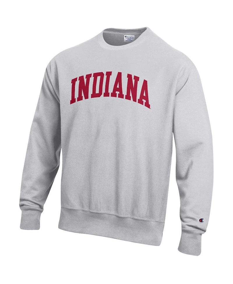 Champion Men's Gray Indiana Hoosiers Reverse Weave Fleece Sweatshirt