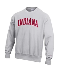 Champion Men's Gray Indiana Hoosiers Reverse Weave Fleece Sweatshirt