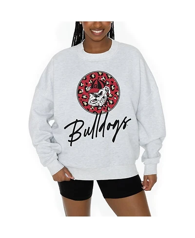 Gameday Couture Women's Ash Georgia Bulldogs Premium Fleece Pullover Sweatshirt
