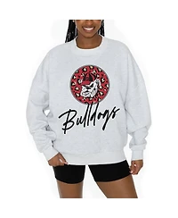 Gameday Couture Women's Ash Georgia Bulldogs Premium Fleece Pullover Sweatshirt