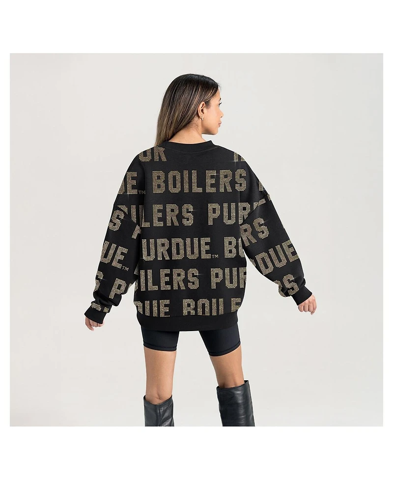 Gameday Couture Women's Black Purdue Boilermakers Hype Era Sweatshirt
