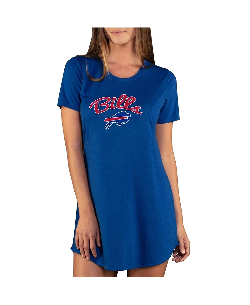 Concepts Sport Women's Royal Buffalo Bills Marathon Knit Nightshirt