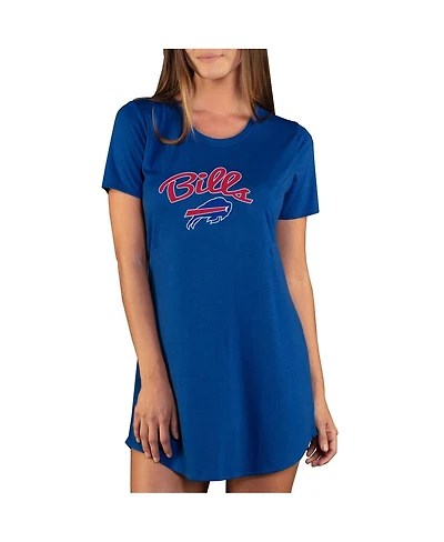 Concepts Sport Women's Royal Buffalo Bills Marathon Knit Nightshirt