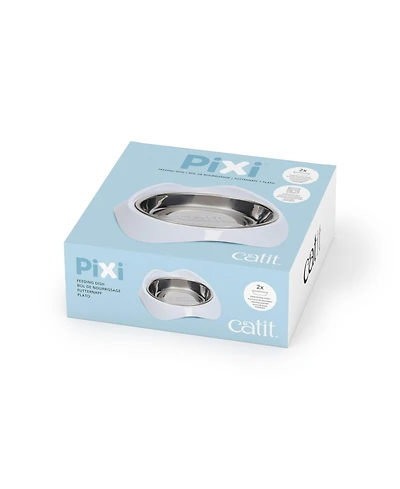 Catit Pixi Dish White w/extra bowl