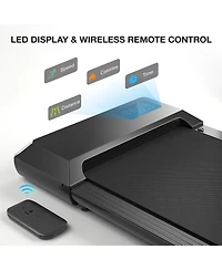 Deerrun 14.96 31.50 inches 1.2 HorsePower 2.5MPH-4KPH Walk Pad 250LBS Max weight capacity