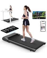 DeerRun Walking Pad Mini 80cm belt Under Desk Treadmill ,2 in 1 Portable Treadmill for Home/Office/Exercise