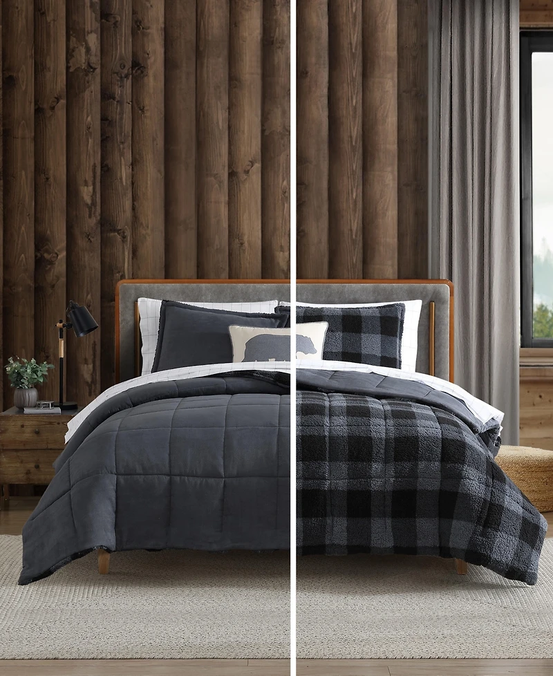 Eddie Bauer Cabin Plaid Reversible 3-Pc. Comforter Set, King