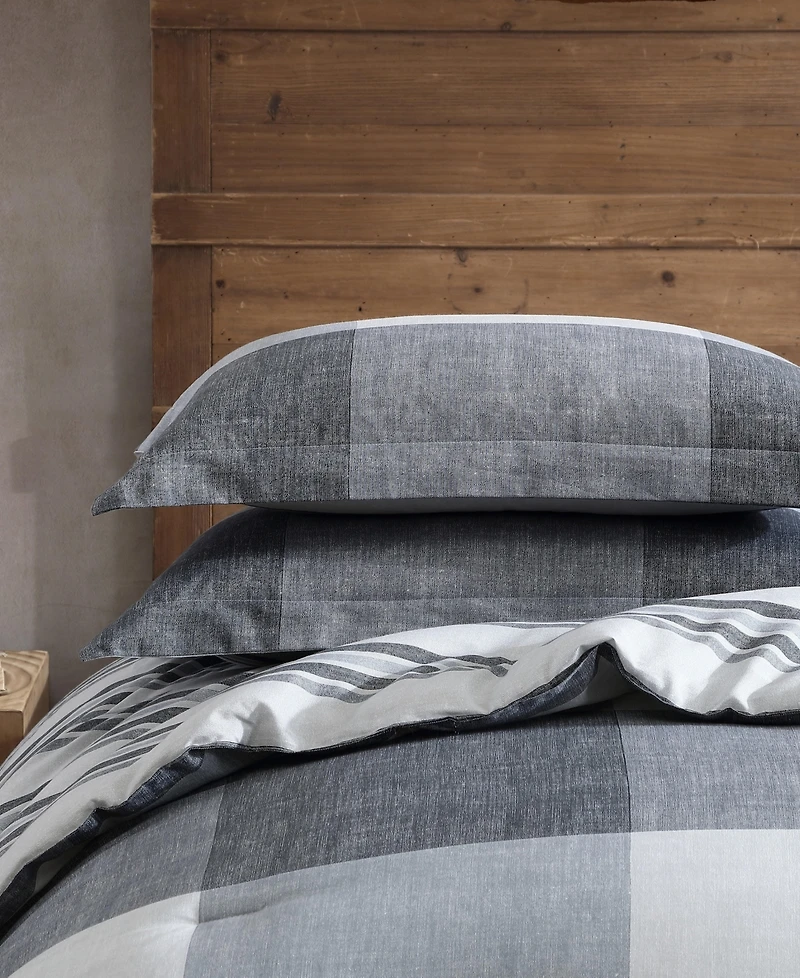 Eddie Bauer Oversized Plaid Reversible 7-Pc. Comforter Set, King