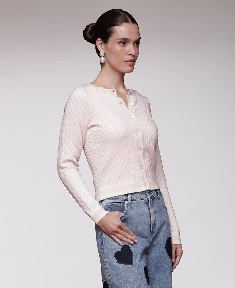 Avec Les Filles Women's Long-Sleeve Cardigan Sweater