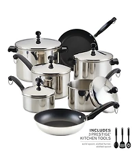 Farberware Classic Stainless Steel 15-Pc. Cookware Set