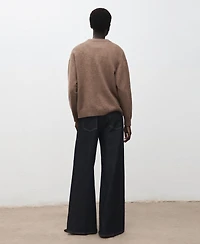 Mango Women's Ribbed Trim Oversized Sweater