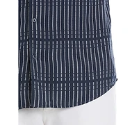 Cubavera Men's Broken Stripe Print Short-Sleeve Shirt