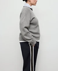 Mango Women's Contrast Stripe Straight Pants