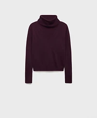 Mango Women's Draped Neck Knitted Sweater