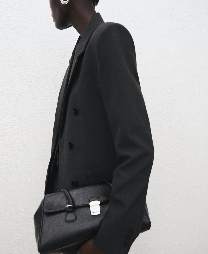 Mango Women's Double-Breasted Suit Blazer