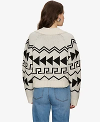 Sanctuary Women's Below Zero Fair isle Popover Sweater