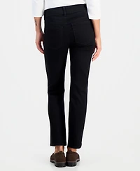 Style & Co Petite High-Rise Pull-On Straight-Leg Jeans, Macy's Exclusive
