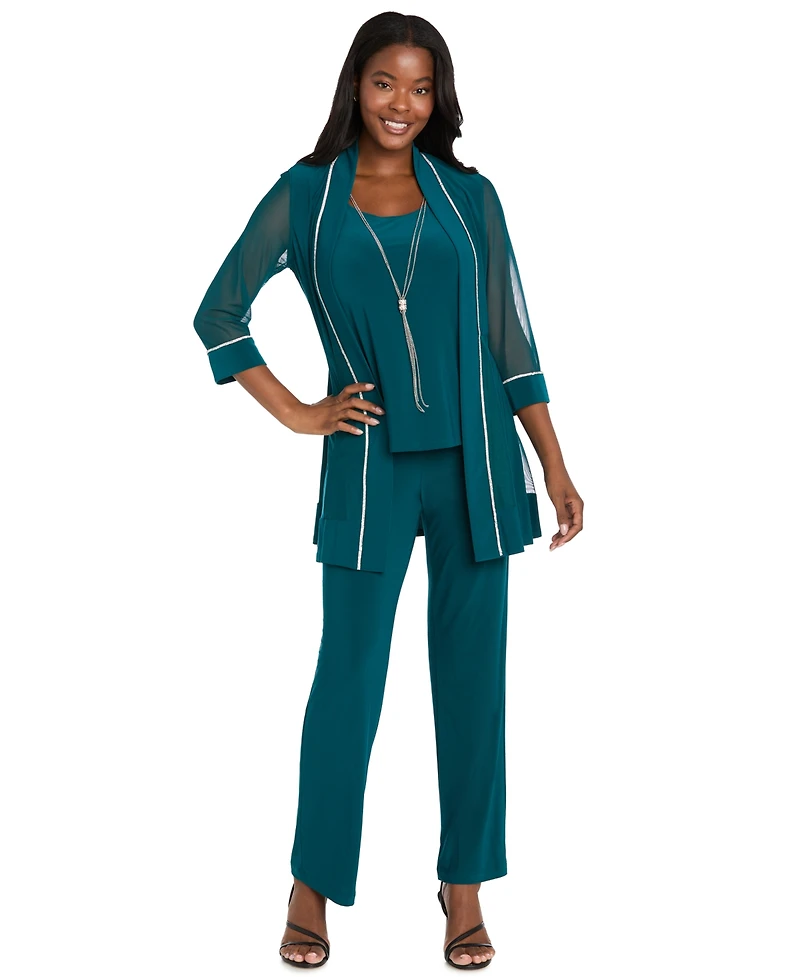 R & M Richards Women's Layered-Look Top Pants