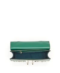 Susu Small Leather Crossbody Bag Studded Purse Top Handle Structured Handbag
