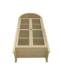 Casainc 70.28" Tall Arched Kitchen Pantry with Adjustable Shelves, Farmhouse Storage Cabinet for Kitchen and Dining Room