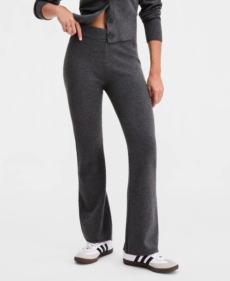 Bar Iii Women's Fold-Over Sweater Pants, Macy's Exclusive