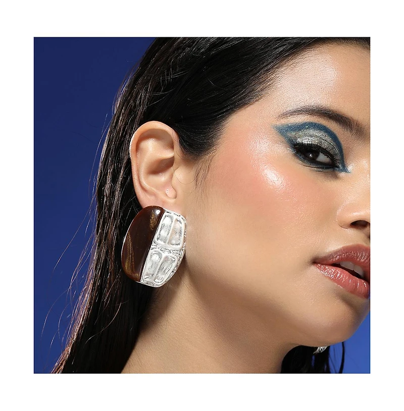 Women's The Nefertiti Statement Earrings - Antique Silver