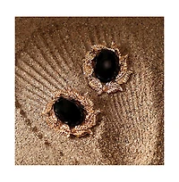 Women's The Victorian-Foliage Stud Earrings - Antique Gold