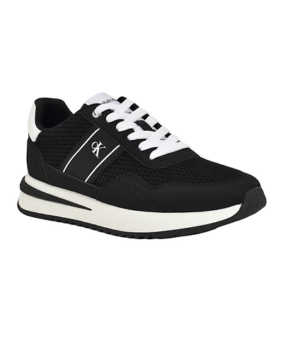 Calvin Klein Women's Palimer Round Toe Lace-Up Sneakers