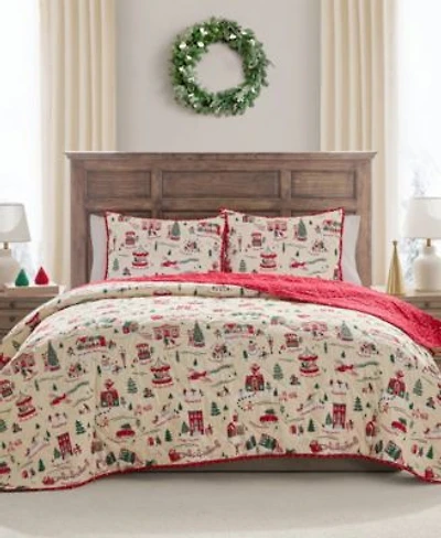Hallmark Bedding Christmas Village Holiday 3 Pc. Quilt Set