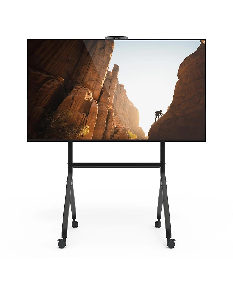 Kanto MTP100 Height Adjustable Rolling Tv Stand for 55" - 100" TVs