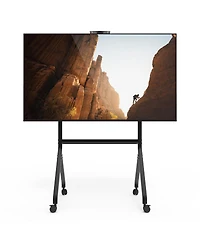 Kanto MTP100 Height Adjustable Rolling Tv Stand for 55" - 100" TVs