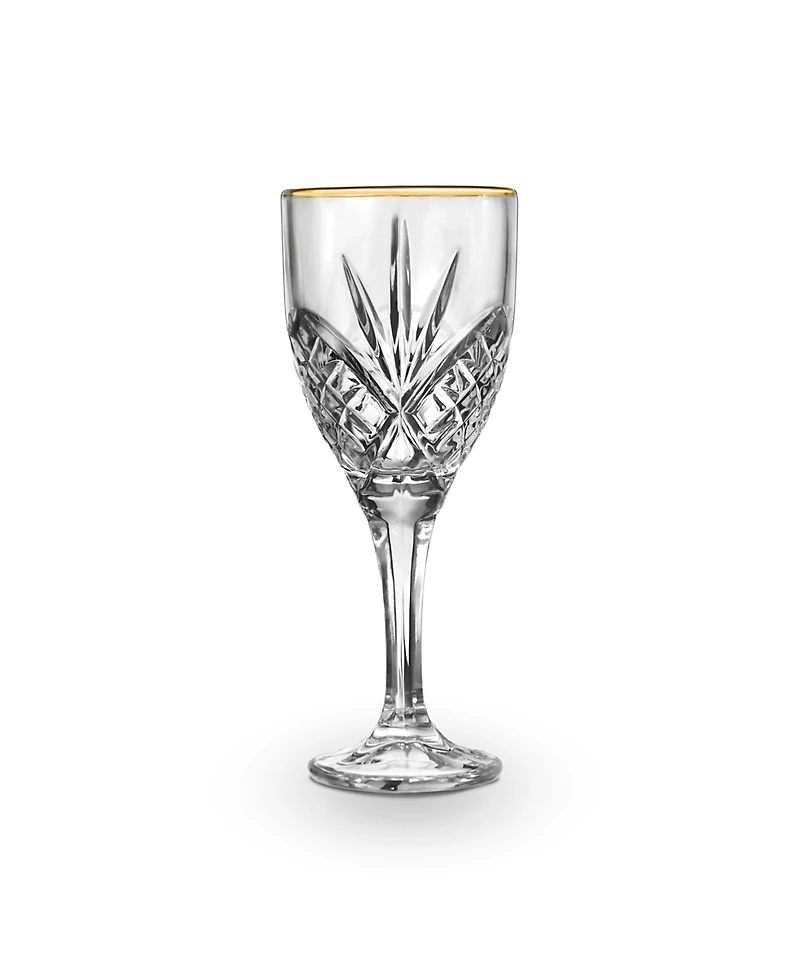 Godinger Dublin Gold Goblets, Set of 4
