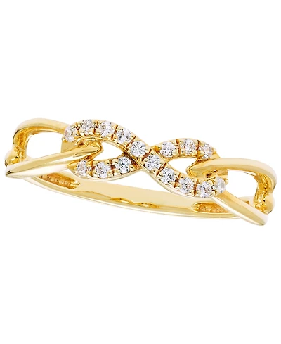 Macy's Diamond Ring (1/8 ct. t.w.) in 14k Yellow Gold
