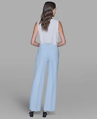 Karl Lagerfeld Paris Women's Flared Invisible Zipper Pants