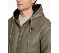Guess Men's Hooded Full-Zip Jacket