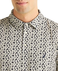 Nautica Men's Short-Sleeve Printed Sand Dollar Polo Shirt