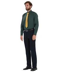 Club Room Men's Pinpoint Button Front Solid Dress Shirt, Macy's Exclusive