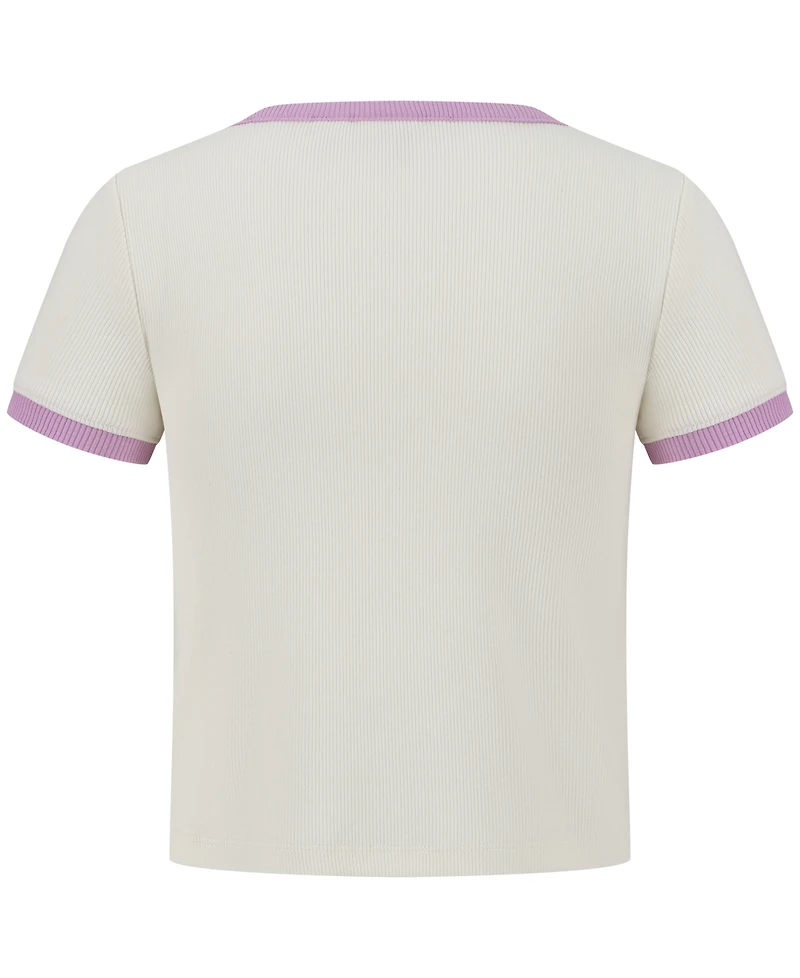 Roxy Girls 7-16 Paradise Ringer Short-Sleeve T-Shirt