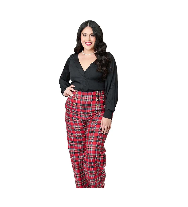 Unique Vintage Plus Long Sleeve Blouse