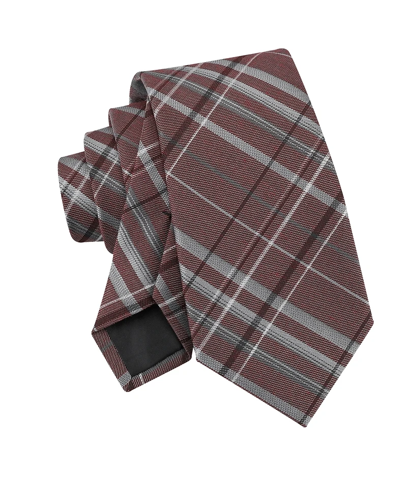 Calvin Klein Men's Theodore Plaid Pattern Tie