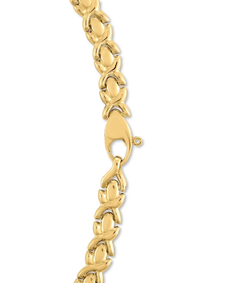 Macy's Diamond Open Heart Necklace (1/3 ct. t.w.) in 14k Gold Over Sterling Silver