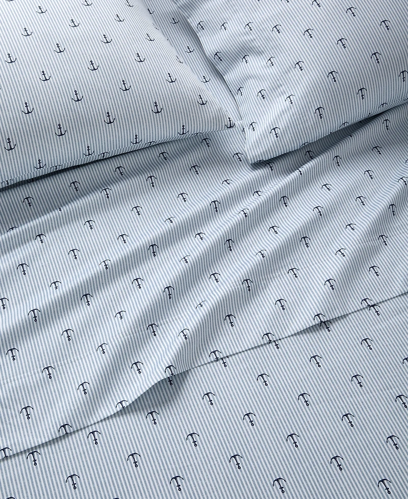 Charter Club 550 Thread Count Printed Cotton 4-Pc. Sheet Set, Full, Exclusively at Macy's
